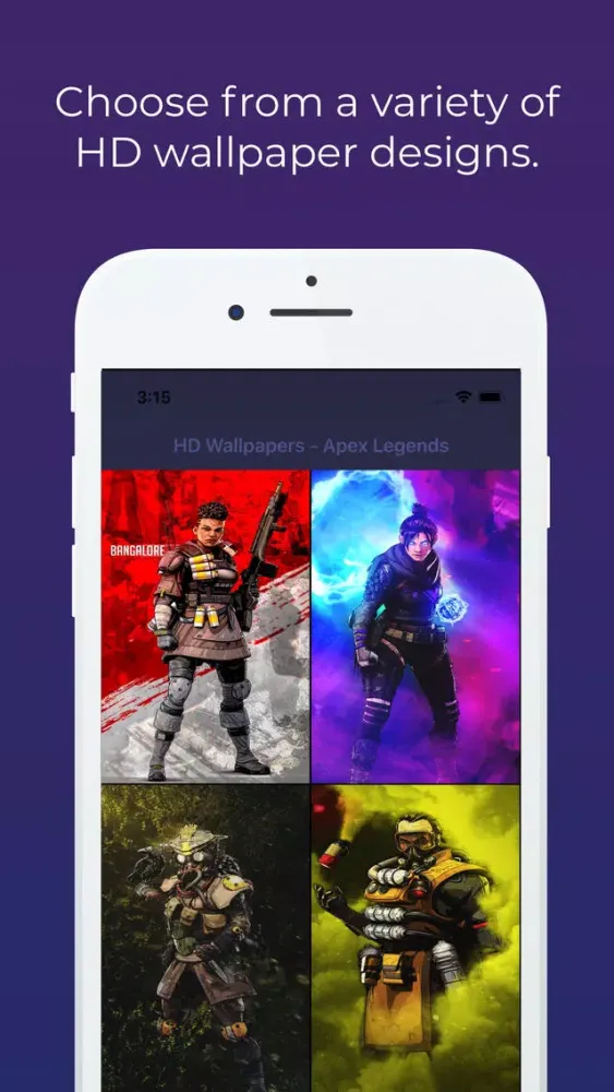 Capturas de tela do APEX WALLPAPERS HD