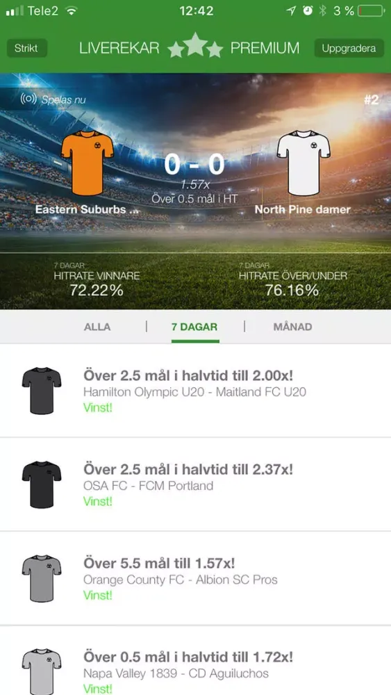 تصاویر LiveRekar - De bästa live tipsen direkt i din lur!