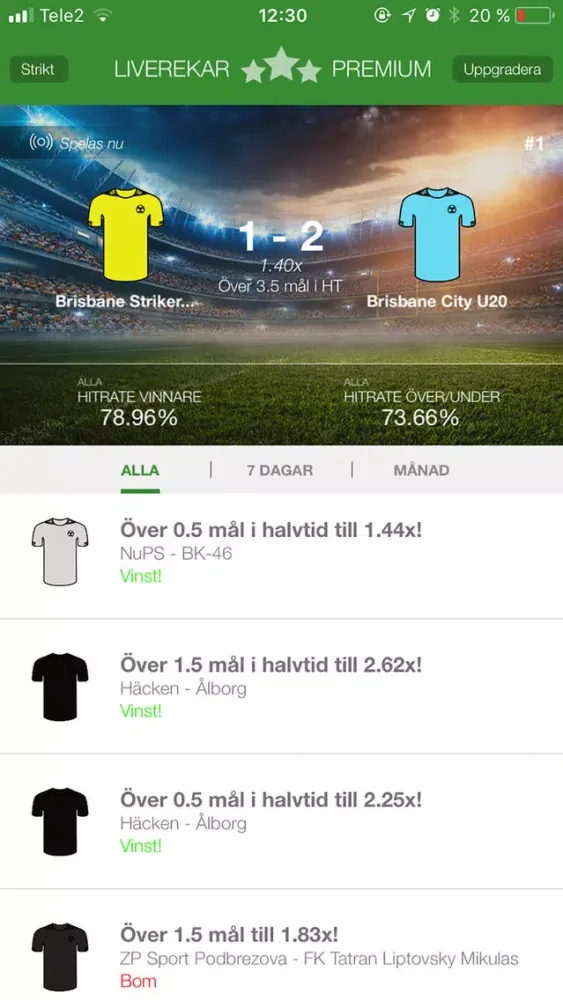 تصاویر LiveRekar - De bästa live tipsen direkt i din lur!