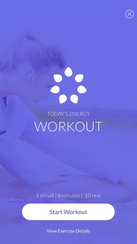 Zrzuty ekranu J&J 7 Minute Wellness for Moms