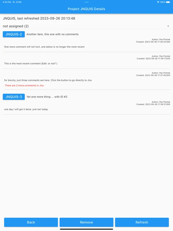 Jnquisition iPad  स्क्रीनशॉट