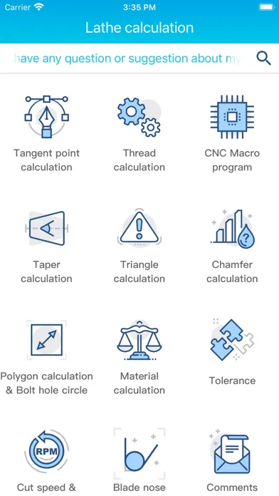 CNC Lathe calculator Screenshots