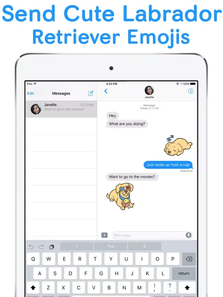 صور LabLoversMoji - Labrador Retriever Emoji Stickers iPad 