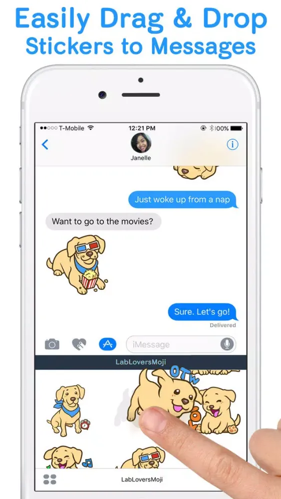 صور LabLoversMoji - Labrador Retriever Emoji Stickers