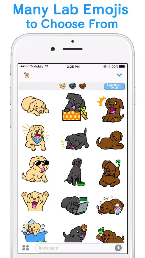 صور LabLoversMoji - Labrador Retriever Emoji Stickers