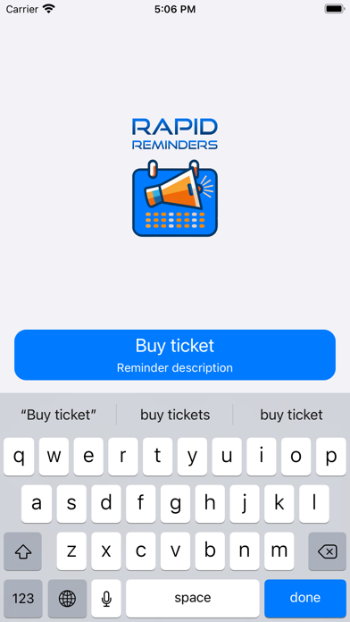 Rapid Reminders - Fast & Easy سکرین شاٹس