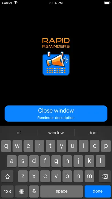 ภาพหน้าจอของ Rapid Reminders - Fast & Easy