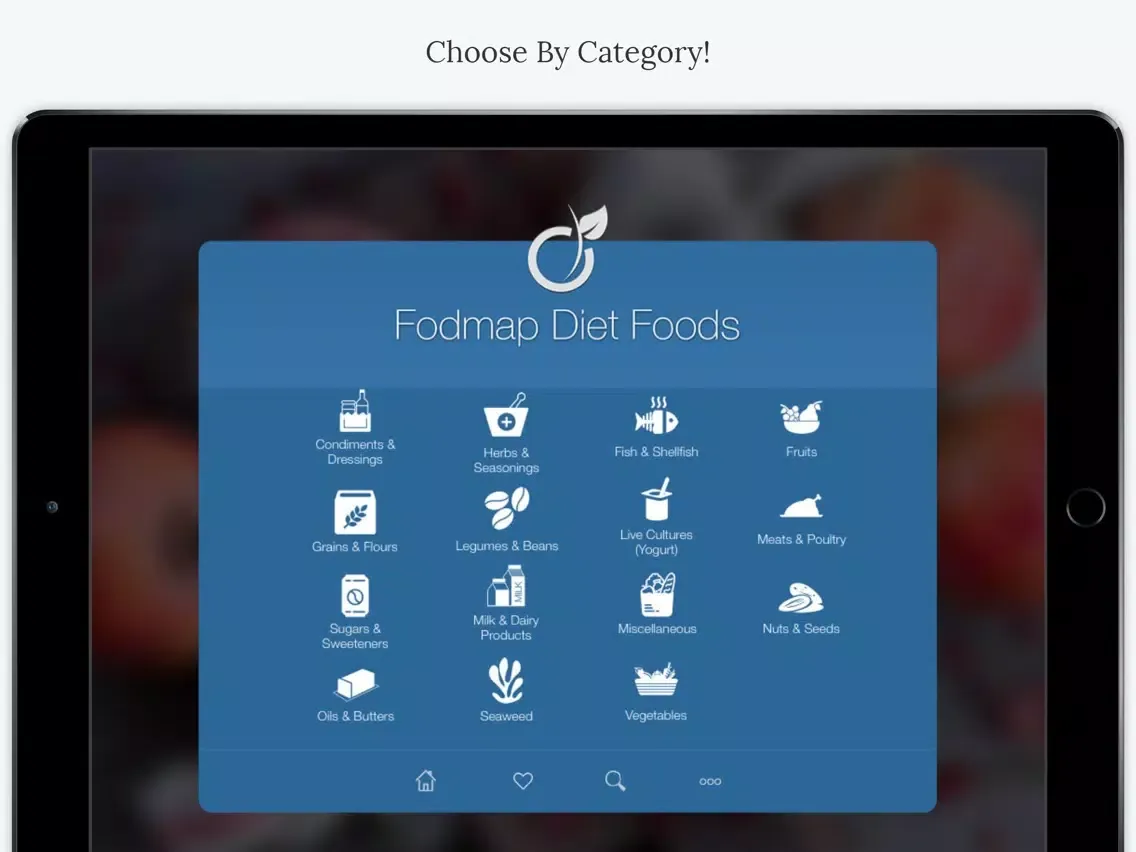 ภาพหน้าจอของ FODMAP Diet Foods. iPad 