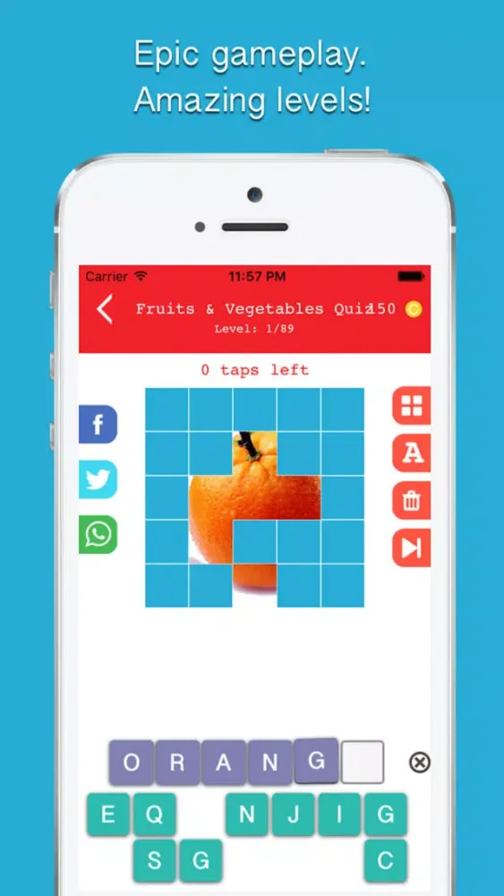 Fruits & Vegetables Quiz - Guess the name of food picture, new puzzle quiz word game. The best food trivia guessing games. Screenshots