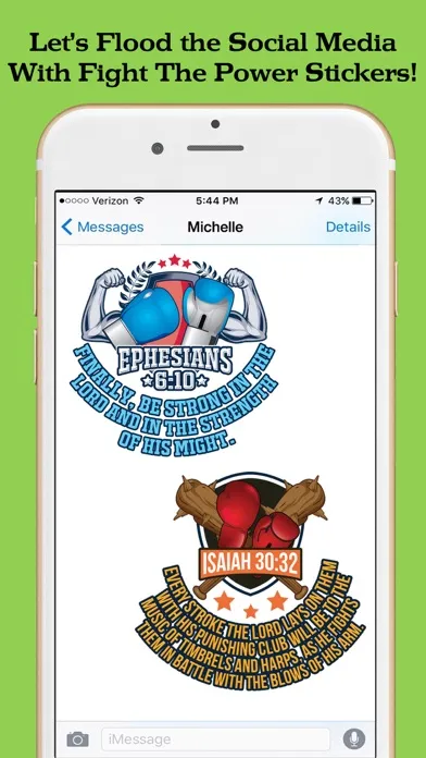 Tangkapan layar Fight the Power Bible Stickers