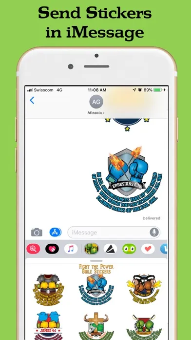 Tangkapan layar Fight the Power Bible Stickers