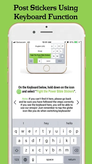 Tangkapan layar Fight the Power Bible Stickers