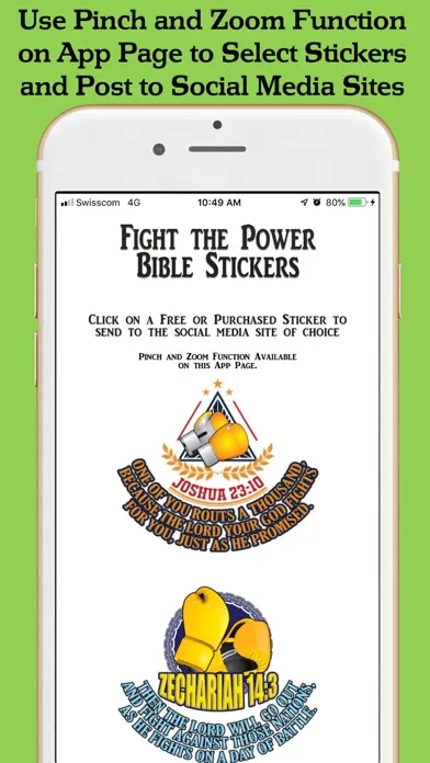 Tangkapan layar Fight the Power Bible Stickers