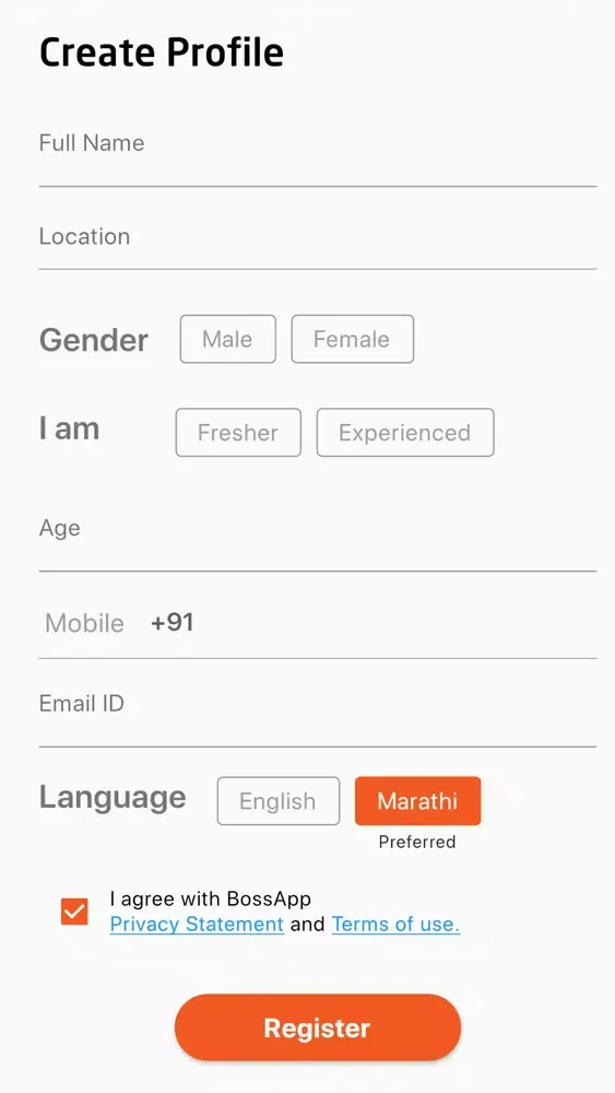 Capturas de tela do BossApp - Job Alerts
