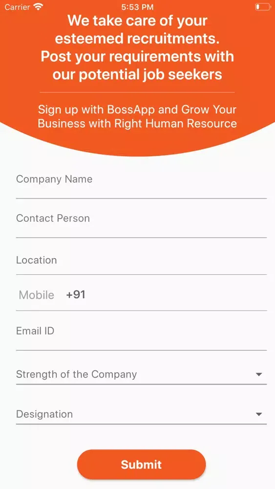 Capturas de tela do BossApp - Job Alerts