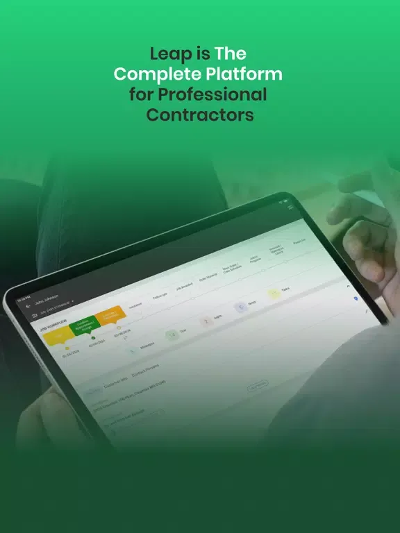 Zrzuty ekranu Leap formerly JobProgress iPad 