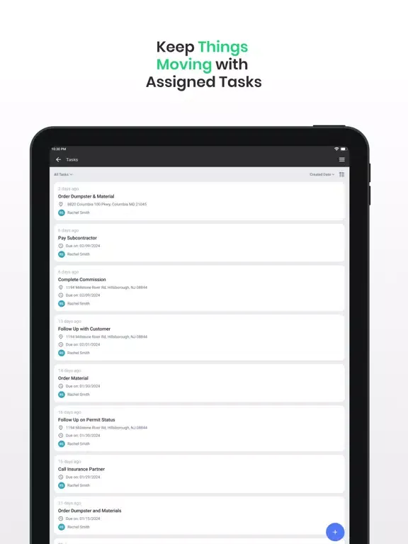 Zrzuty ekranu Leap formerly JobProgress iPad 