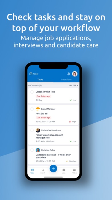 JobAdder Mobile - Next Gen Screenshots