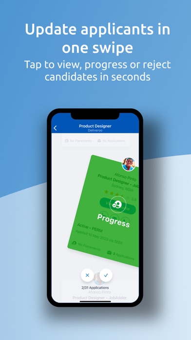 JobAdder Mobile - Next Gen Screenshots