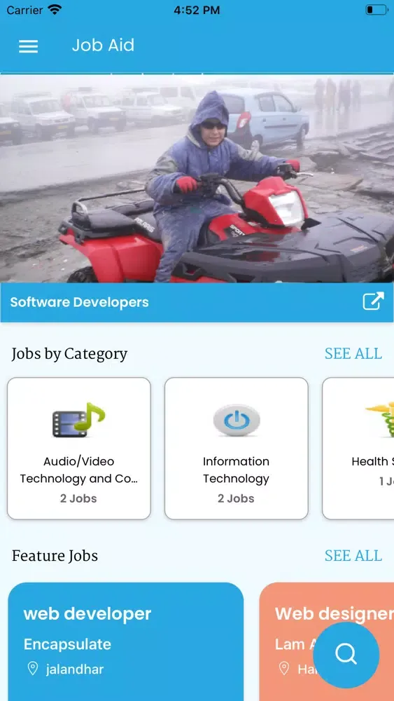 Capturas de pantalla de Job Aid