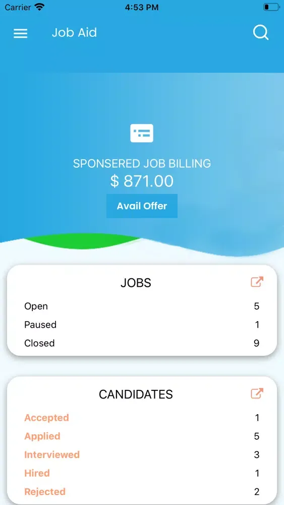 Capturas de pantalla de Job Aid