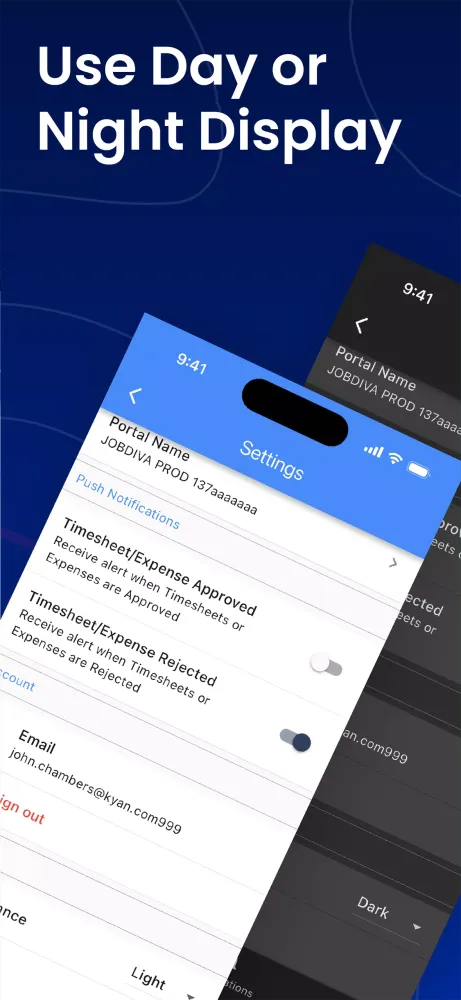 Capturas de pantalla de JobDiva MyTime