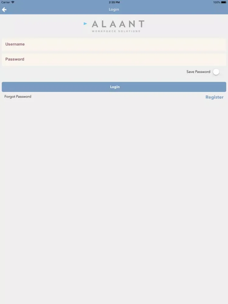 Alaant Workforce Solutions iPad  Ekran Görüntüleri