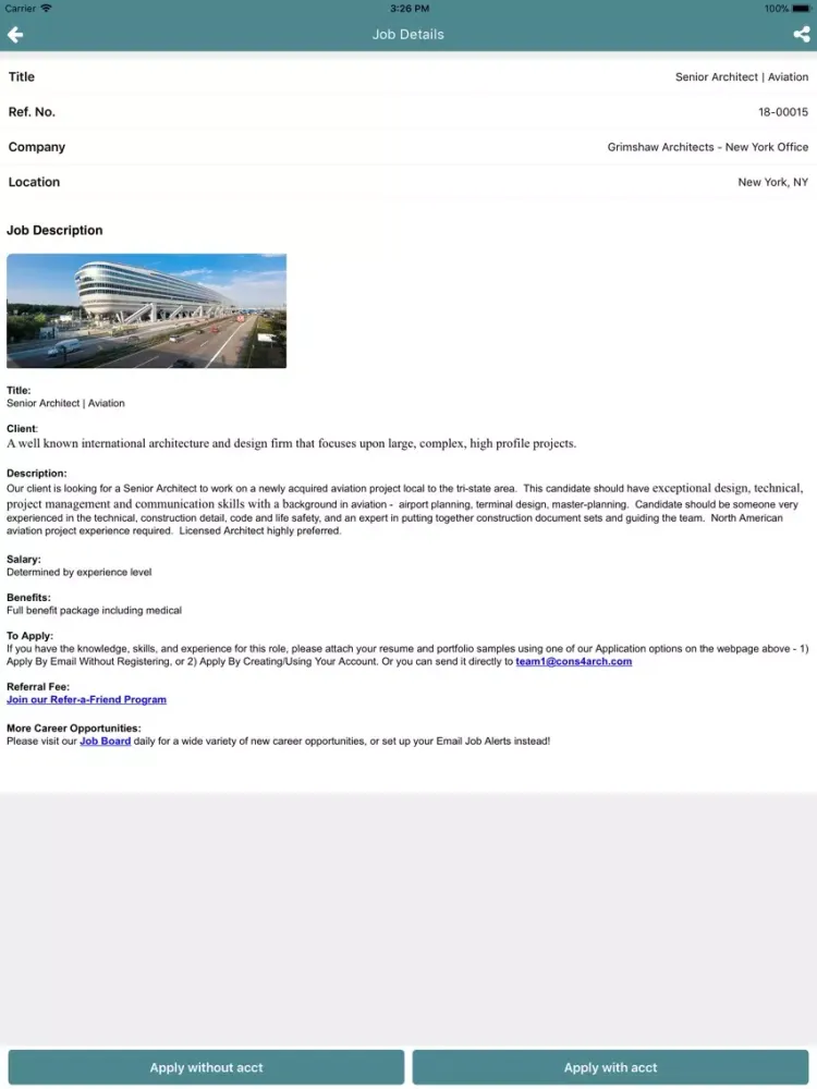 Capturas de pantalla de Consulting For Architects, Inc iPad 