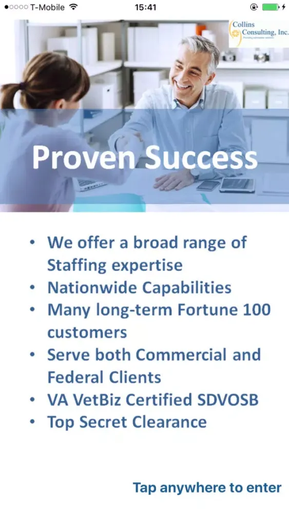 Tangkapan skrin Collins Consulting