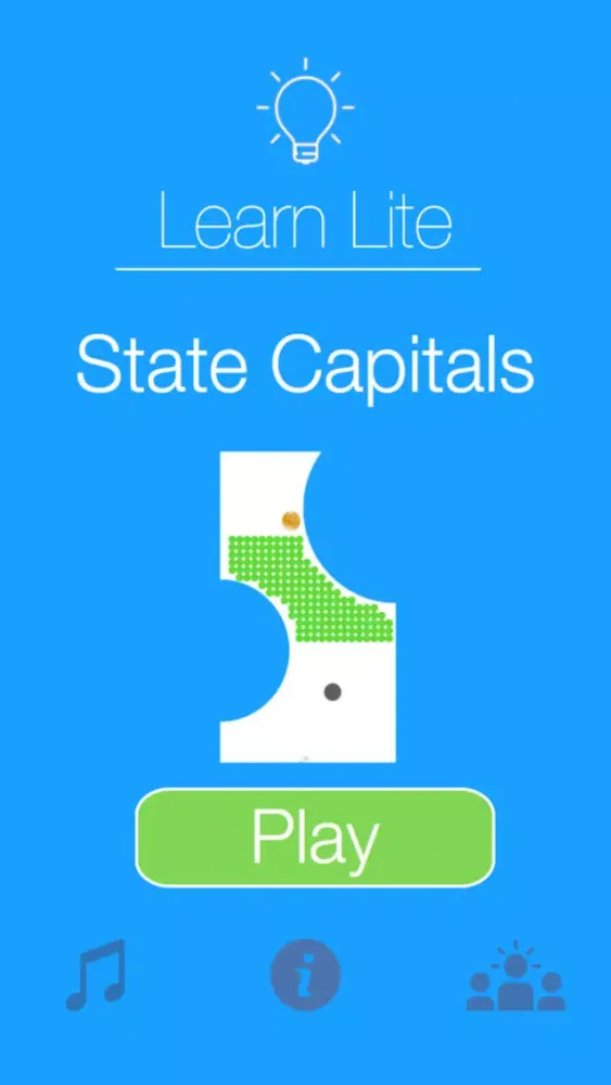 Learn Lite: US State Capitals سکرین شاٹس