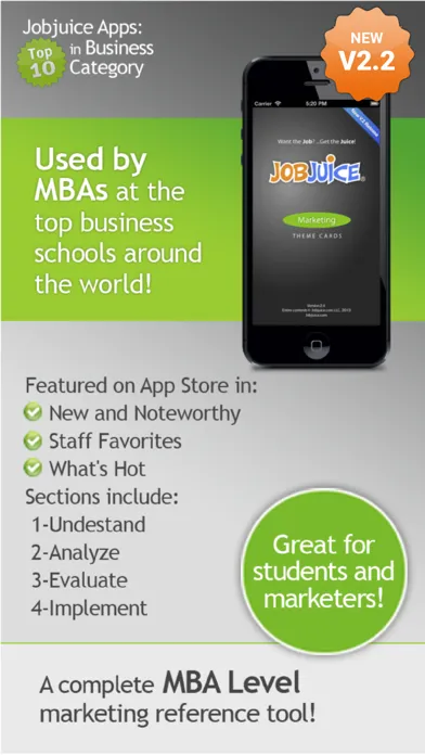Capturas de tela do Jobjuice Marketing