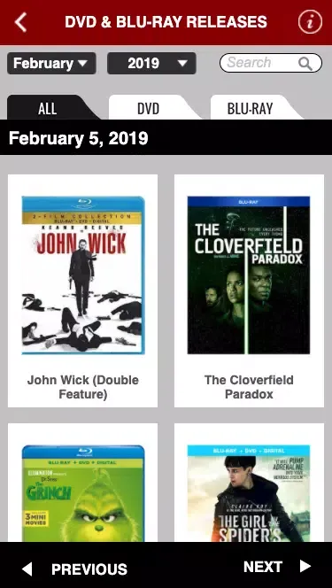 ภาพหน้าจอของ JoBlo Movie Release Dates