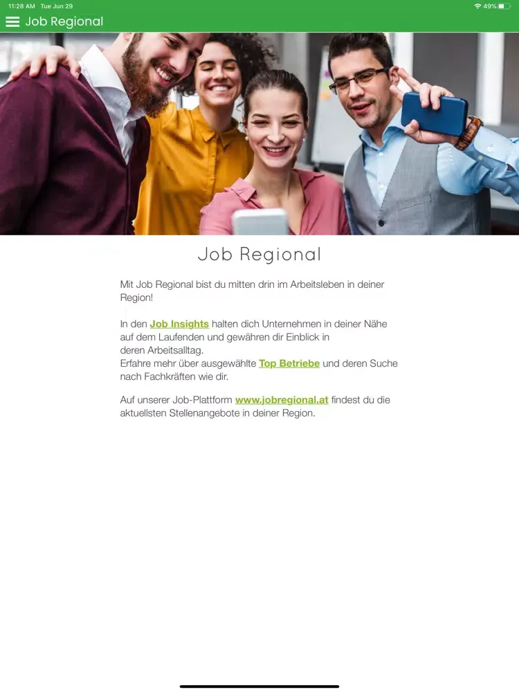 Job Regional iPad  Screenshots