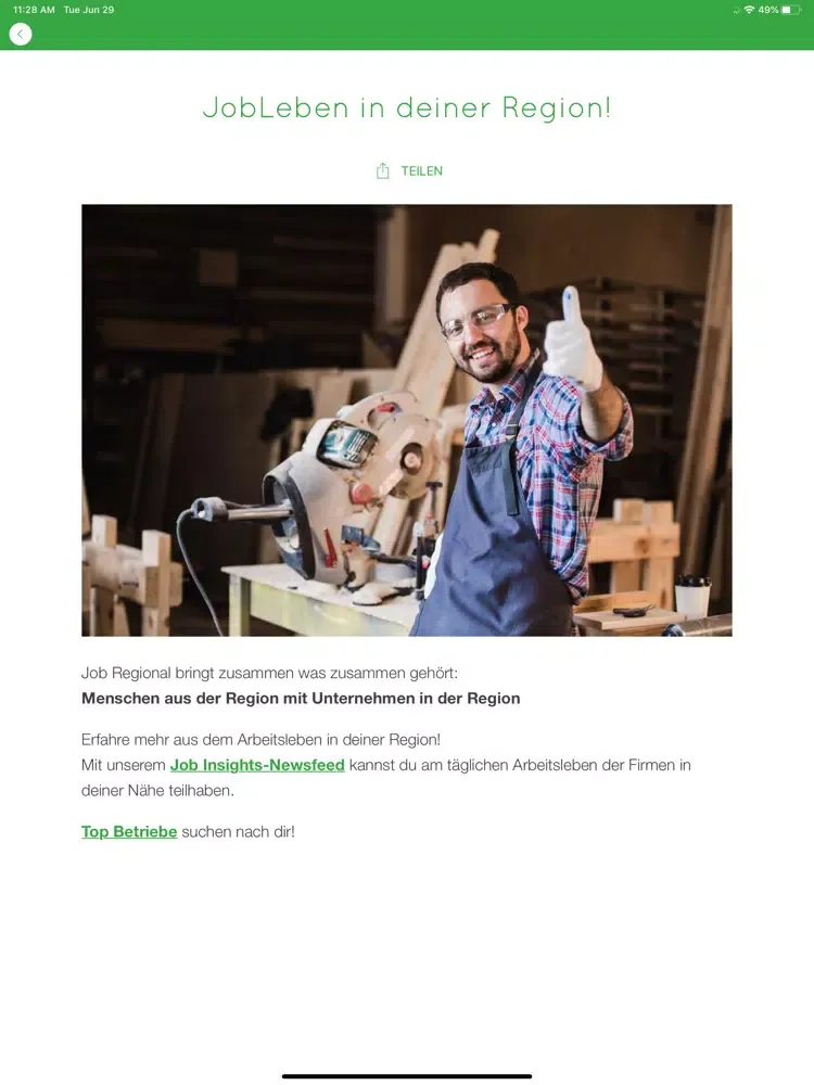 Job Regional iPad  Screenshots