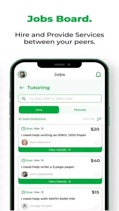 Ảnh chụp màn hình của Jobs Marketplace