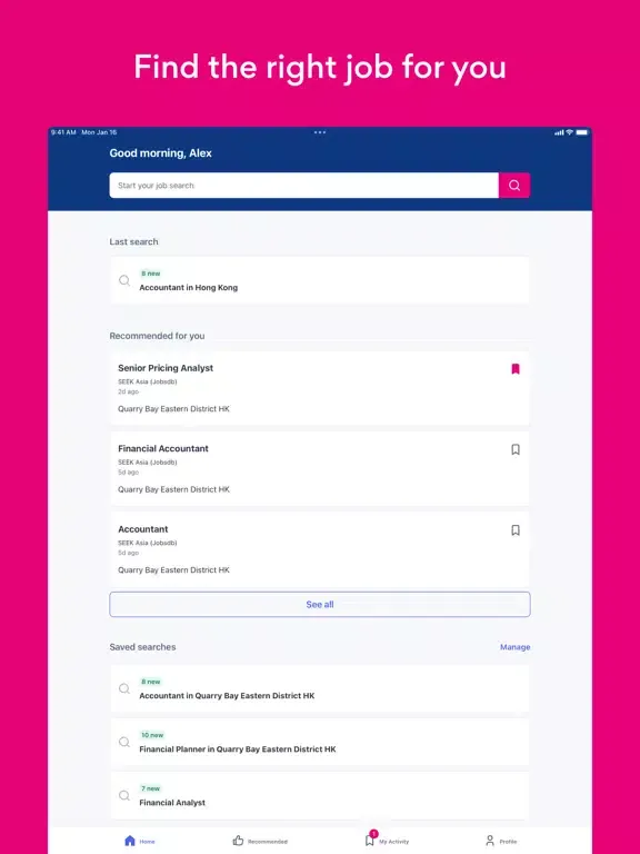 Screenshot di Jobsdb Job Search & Career iPad 