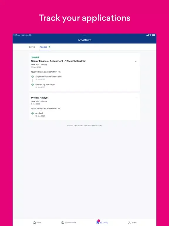 Screenshot di Jobsdb Job Search & Career iPad 