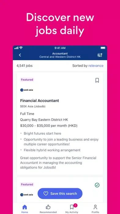 Screenshot di Jobsdb Job Search & Career
