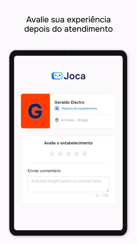 Zrzuty ekranu Joca App