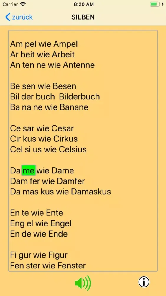 Screenshot di LERNE LESEN