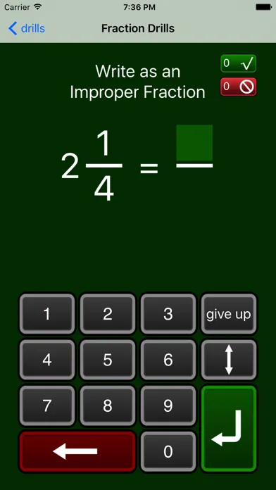 Fraction Drills Free स्क्रीनशॉट