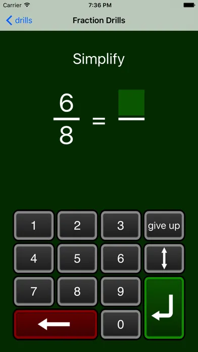 Fraction Drills Free स्क्रीनशॉट