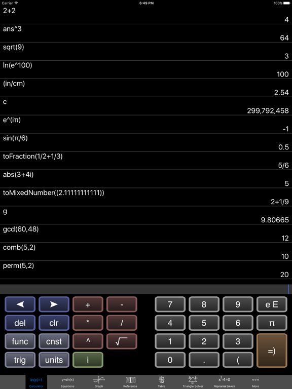 EduCalc Classic Pro iPad  Screenshots