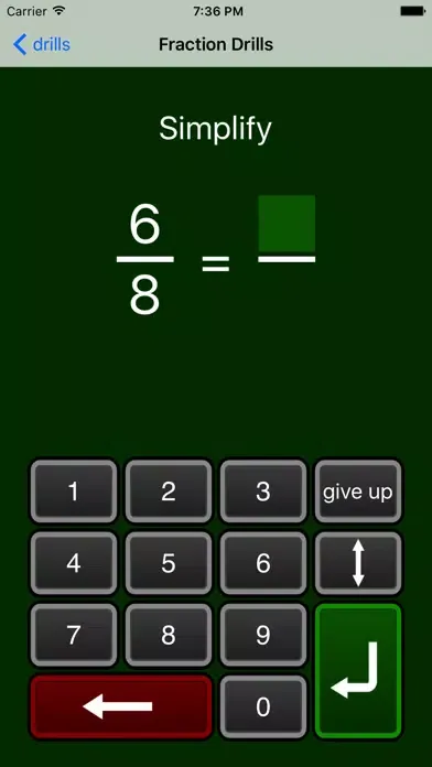 Fraction Drills Screenshots