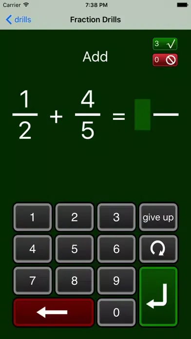 Fraction Drills Screenshots