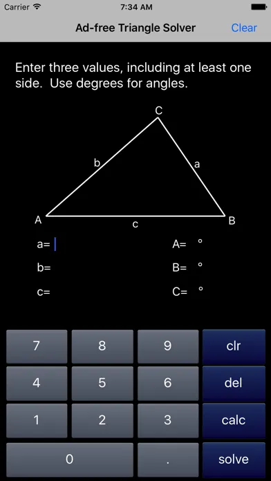 Triangle Solver 스크린샷