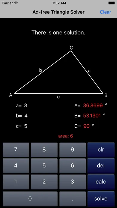 Triangle Solver 스크린샷