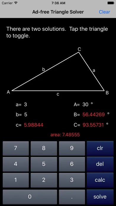 Triangle Solver 스크린샷