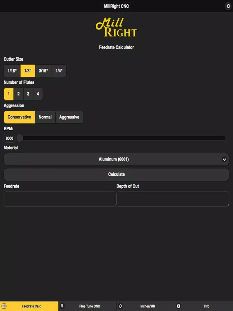 MillRightCNC iPad  Ekran Görüntüleri