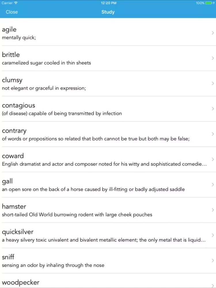 Capturas de pantalla de One Fourth English Test - JOE-Learning iPad 